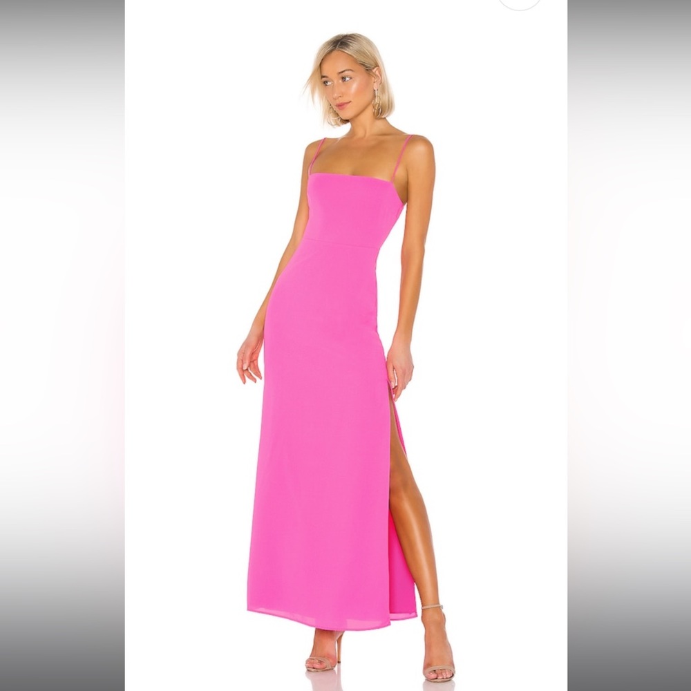 Superdown hot pink dress
